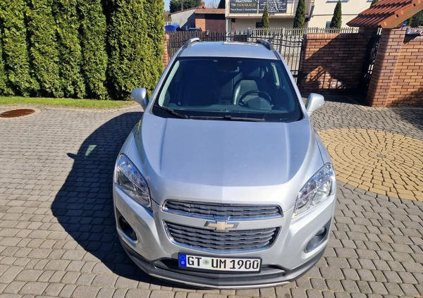 Chevrolet Trax cena 39900 przebieg: 96600, rok produkcji 2013 z Jabłonowo Pomorskie małe 67